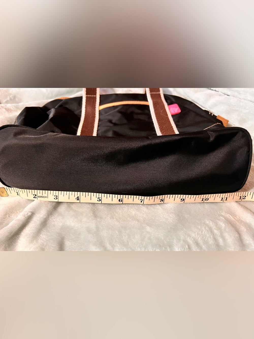 Black Mini Nylon Tote - Picture 4 of 8